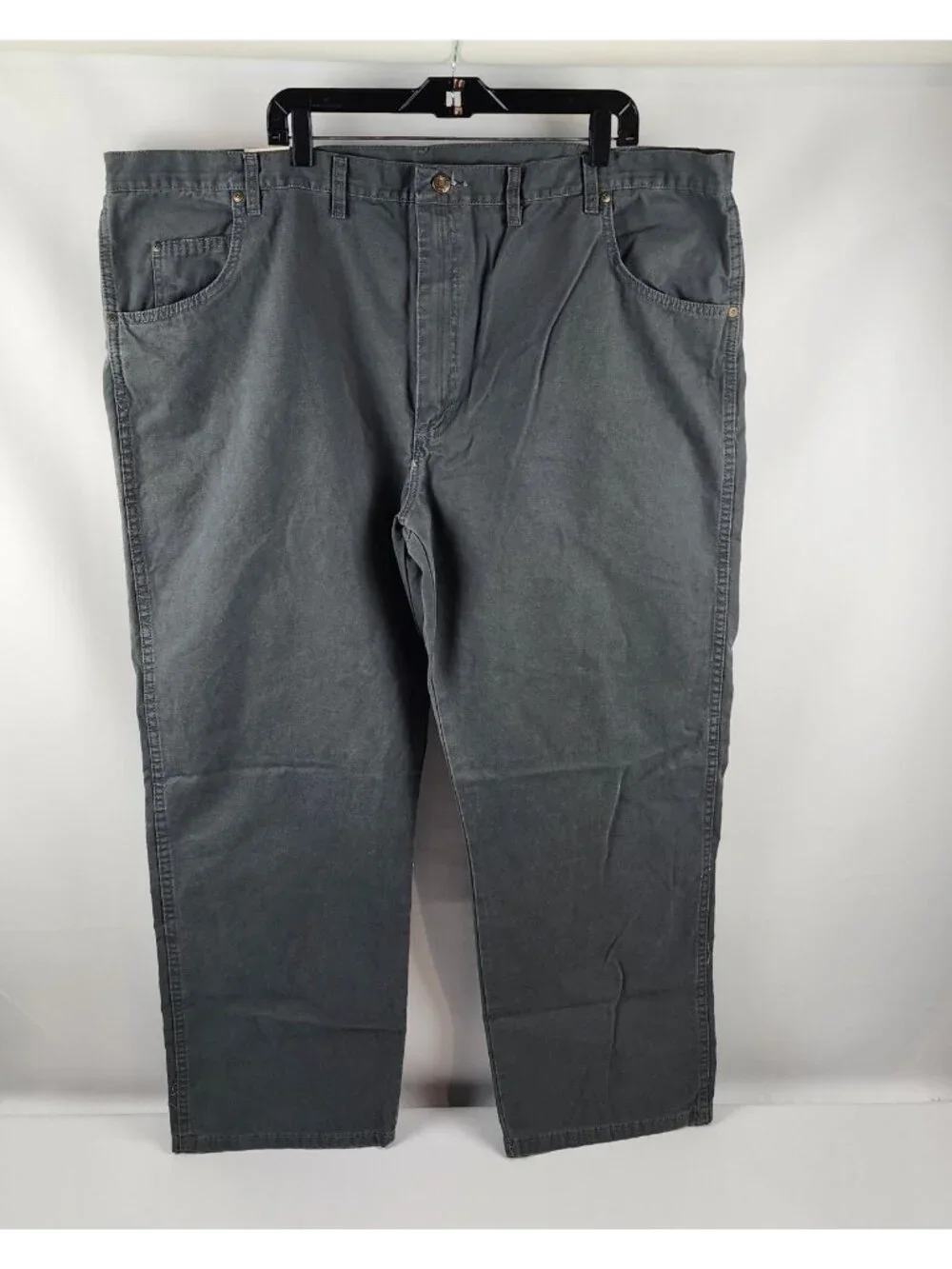 Wrangler Jeans Mens 48x30 RUGGED WEAR Regular Straight Fit Green